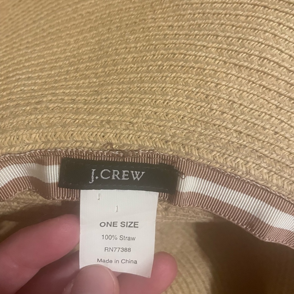 J. Crew Sun Hat with Gold Sequin Embellishments - Picture 5 of 6